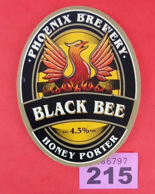Beer Pump Clip Badge   Phoenix Brewery   Heywood    Black Bee