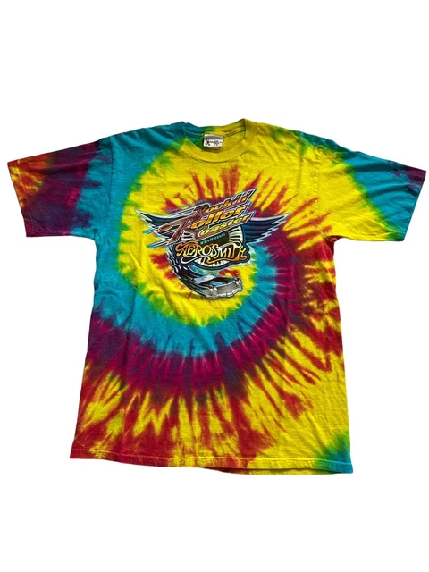 Vintage 90s Walt Disney Rock’n’ Roller Coaster Aerosmith Ride Tye Dye T-Shirt