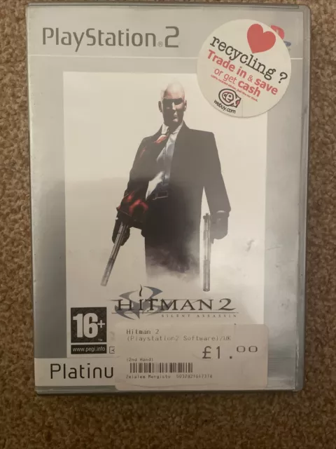 The Hitman 2. Silent Assassin. Sony Playstation 2. (Ps2). Free Post.