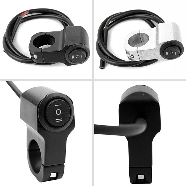 FLEXMAN Interrupteur 3 En 1 Étanché Pour Vélo Électrique - Commande Guidon Phare + Clignotant + Klaxon, Bouton Off Pour EBike Scooter VTT Route