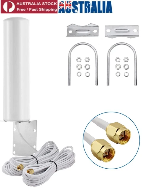 Signal Booster Antenna Dual SMA Male 3G/4G LTE Outdoor Fixed Bracket Wall Mount