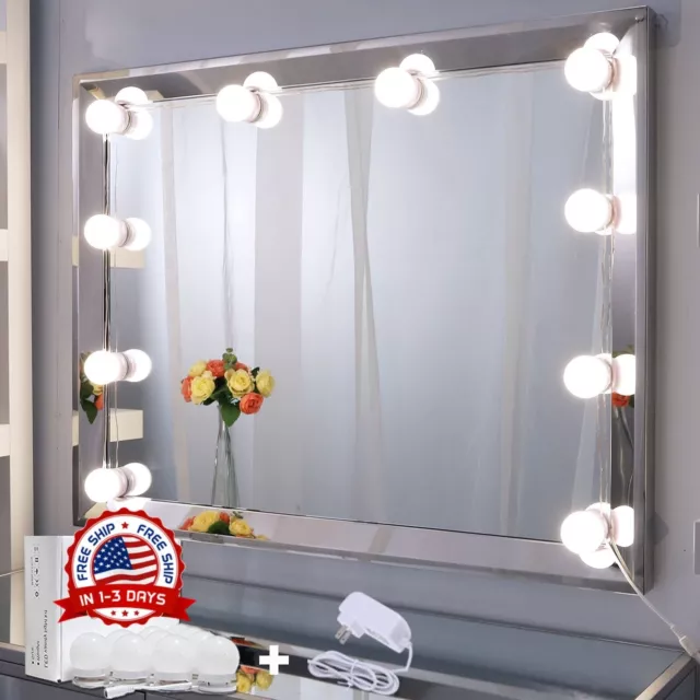 Luces LED espejo vanidad Hollywood Make Up for Vanity Dimmable Bulb adaptador CA