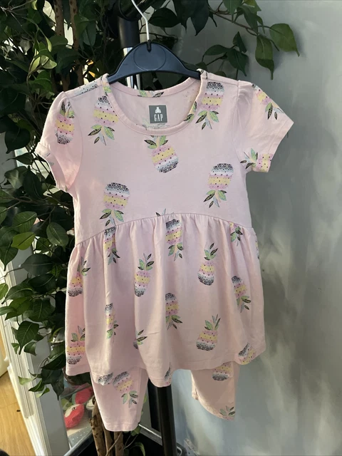 Girls Age 4 Years Gap Outfit Set Dress And Leggings (B)