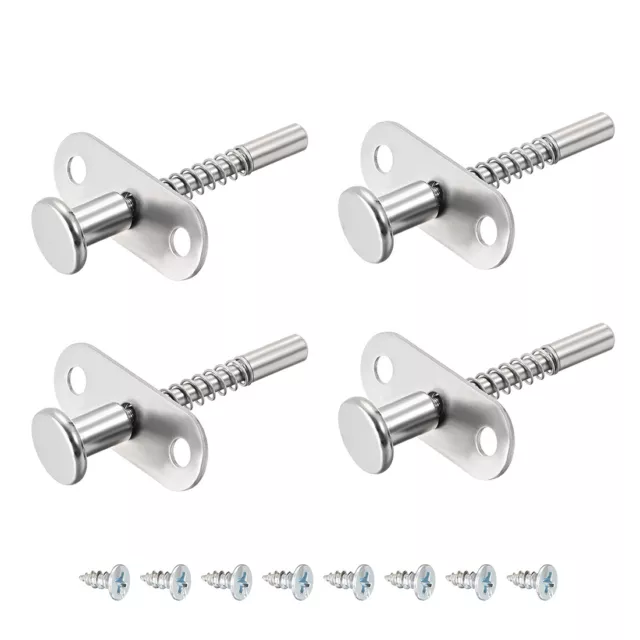 Plunger Latches Spring-loaded Stainless Steel 6mm Head 60mm Total Length , 4pcs