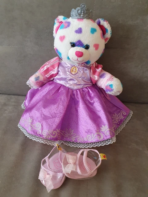 BUILD A BEAR Disney Princess Rapunzel Teddy Heart Print 10.80 - PicClick UK