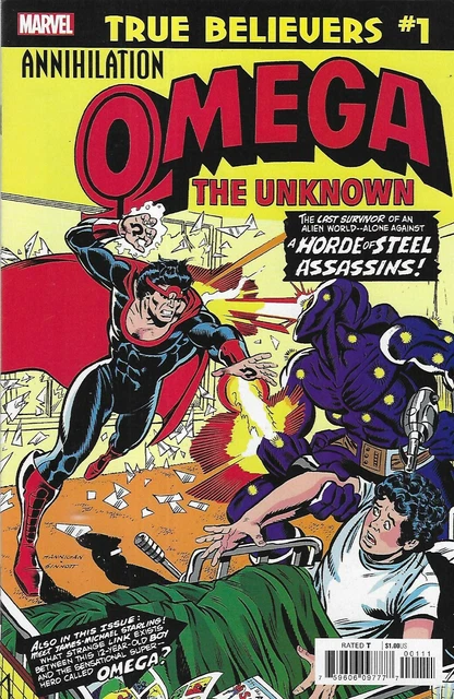 Annihilation Omega the Unknown Comic 1 Classic Reprint True Believers 2019