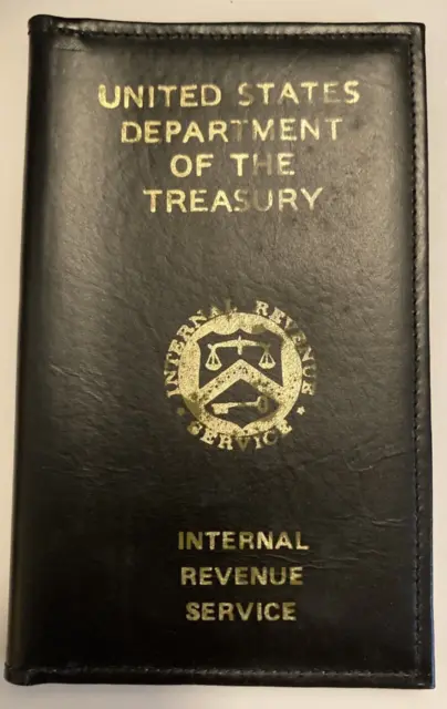 Vintage U.S Department of The Treasury Internal Revenue Service Credentials Case