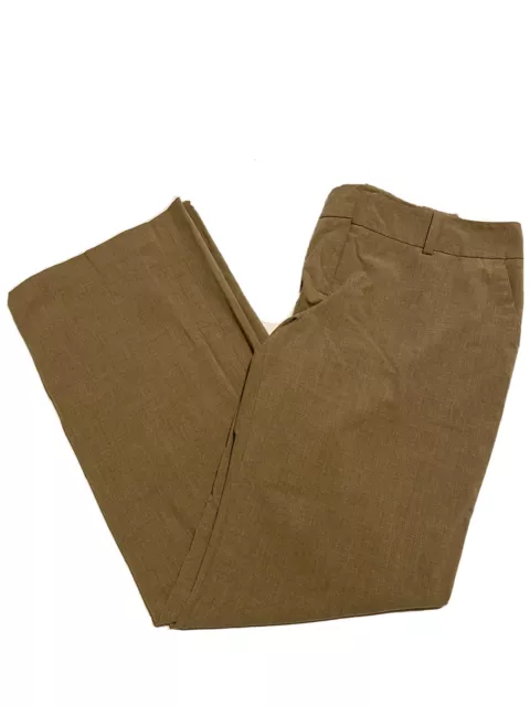 Women's Halogen Tan Light Brown Taylor Fit Stretch Career Dress Pants Size 12