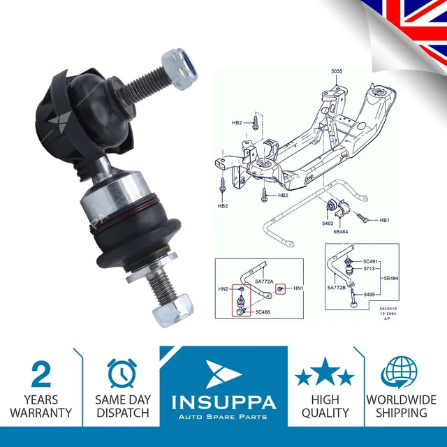 Stabilizer Anti Roll Bar Drop Link Rear Axle Left Or Right For Ford C-Max