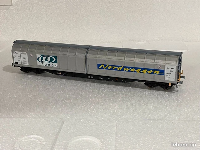 Wagon Couvert Parois Coulissantes SNCF HO Roco, Type Bcargo, Super état, Occasion