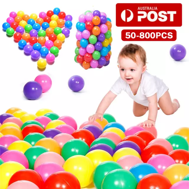 1000pcs Kids Ball Pit Ocean Balls Play Plastic Soft Toy Colourful Playpen Tent