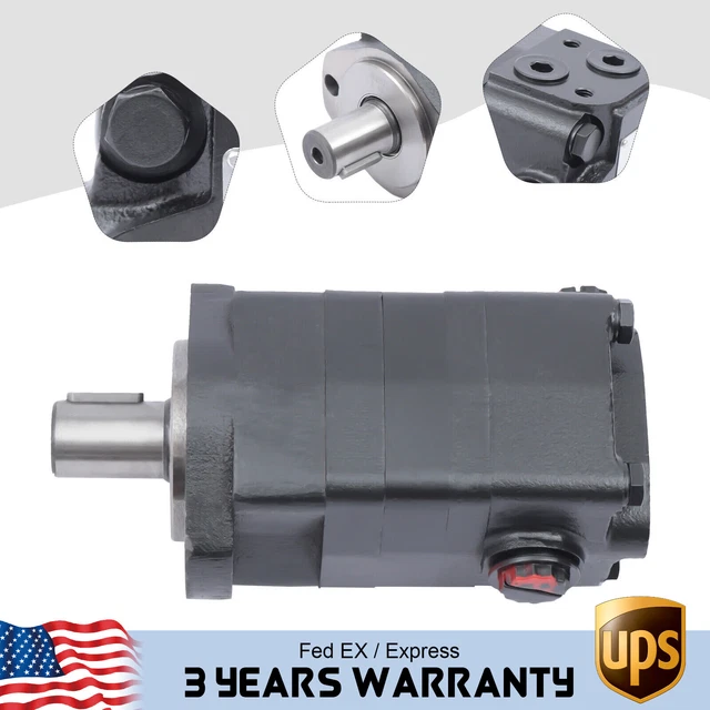 For Char-Lynn 104-1063-006, Eaton 104-1063 Hydraulic Motor Straight Shaft Black