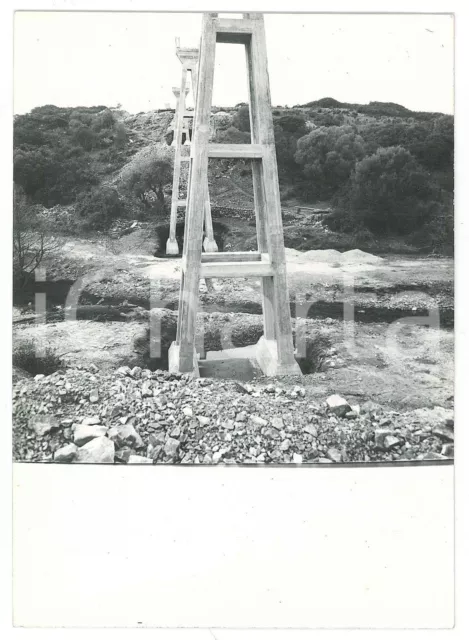 1965 ca SARDEGNA GALLURA - Ponte Canale 2 - Cantiere - Foto 10x15 cm