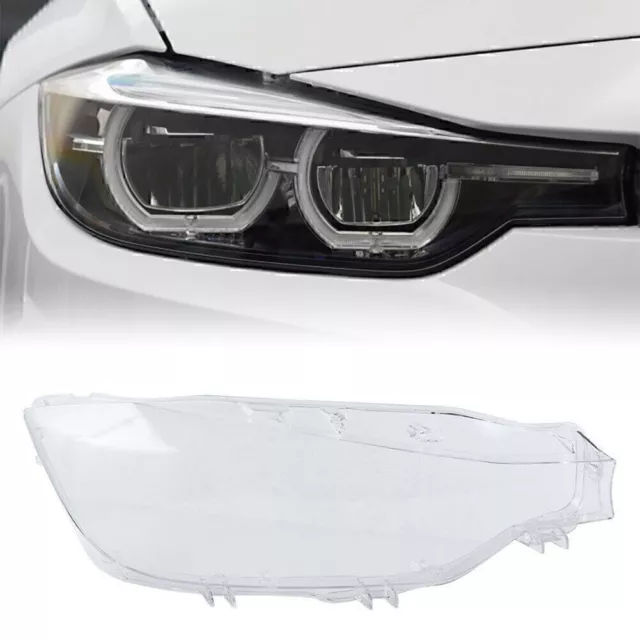 Right Auto Shell Lampshade Headlight Lens Cover For BMW 3 Series F30 F31 2016-18