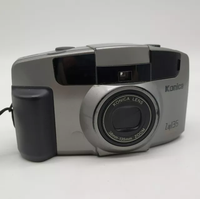 Konica Z-up 135 Super Kompaktkamera Silber 35mm Analog Camera Point Shoot Film