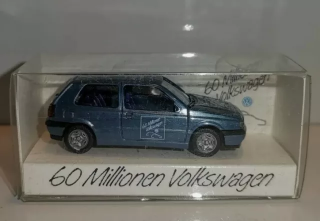 Wiking ( Werbemodell VW 18 ) -  VW Golf III GL - 60 Millionen  ,Aufl. 2000 Stück