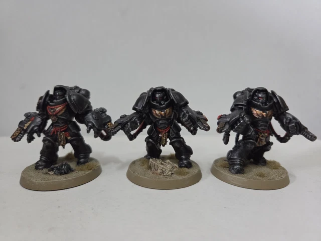 WARHAMMER 40K ARMY Space Marines Black Templars Aggressors x3 ...