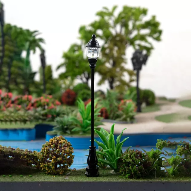 DIY Model Railway LED Street Light Garden Light Set of 10 N Scale 1 160