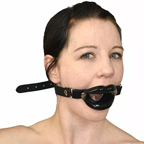 sadomaso Morso ring gag a forma di labbra fetish divaricatore ball bocca nera