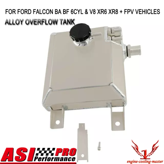 Overflow Bottle Resevoir Coolant Tank For Ford Falcon Ba-Bf 6Cyl V8 Xr6 Xr8 Asi