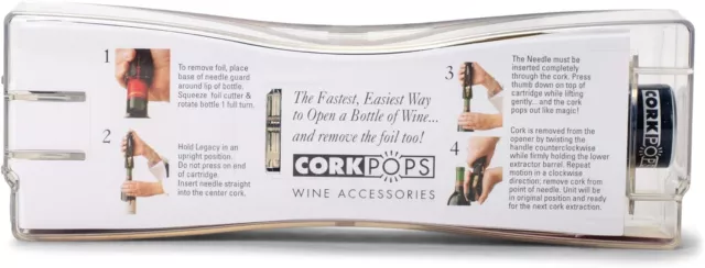 Cork Pops Legacy Wine Opener - Ultimate Fun & Easy Cork Removal Barware 3