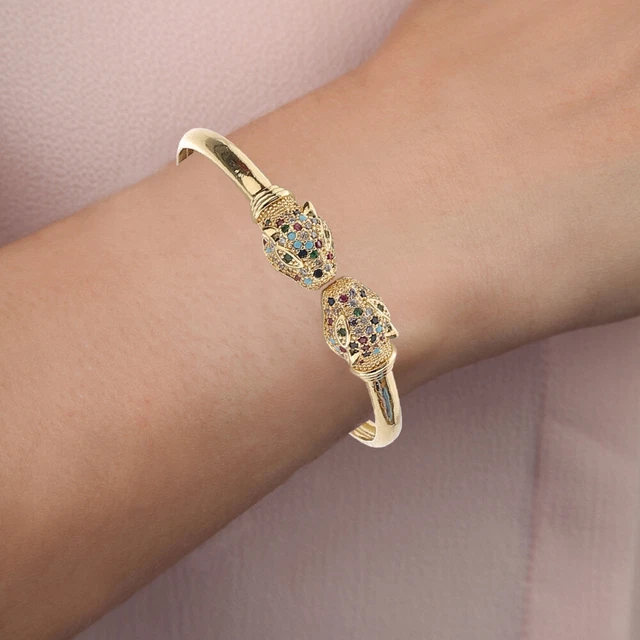 Animal Cuff Bracelet Arm Bangle Cuff Bohemian Jewelry Leopard Women's Girl