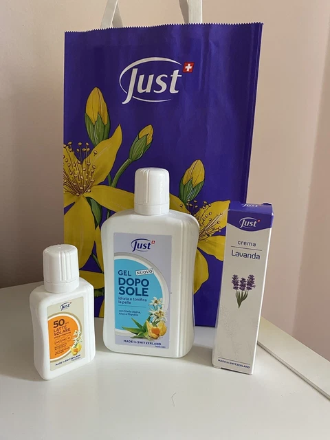 GEL DOPOSOLE JUST 250 ml + protezione solare 50 + crema lavanda 30ml