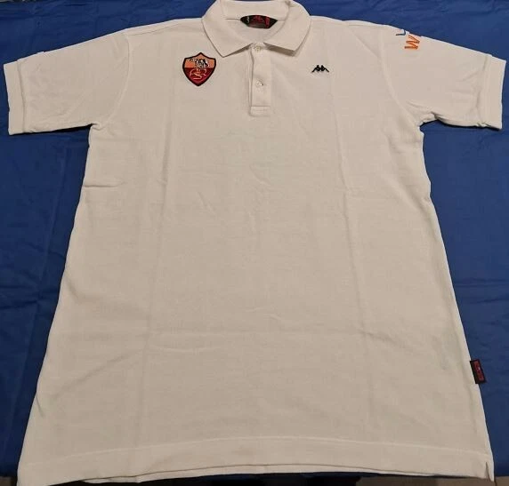 mínimo Guau Fangoso POLO A.S. ROMA vecchio logo Robe di Kappa EUR 25,00 - PicClick IT