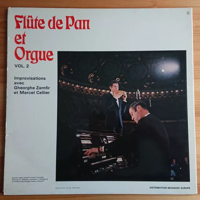 Gheorghe Zamfir - Improvisations Pour Flute De Pan Et Orgue V. 2 1978 LP FR EXC