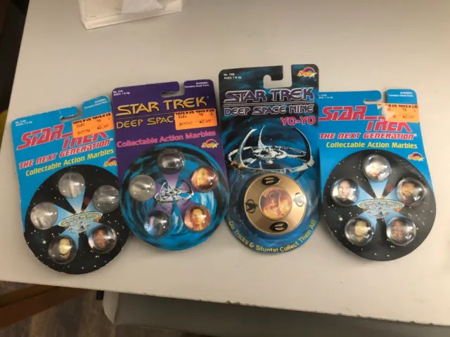 STAR TREK Vintage Collectible Marbles and Yo-Yo Deep Space Nine Next Generation
