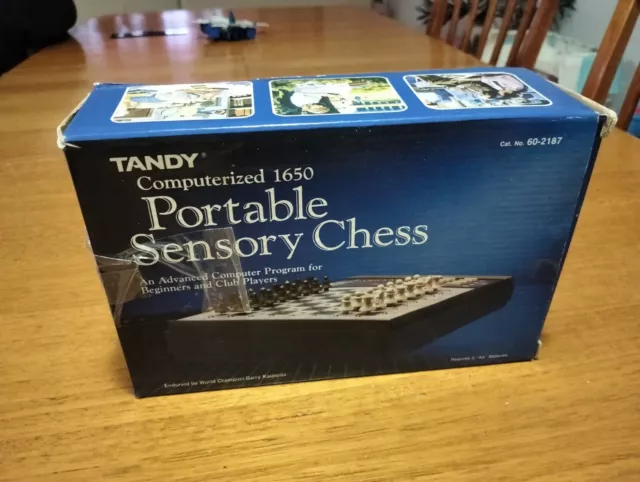 Tandy 1650 Computerized Portable Sensory Chess Testing Working Made In Hong Kong 2