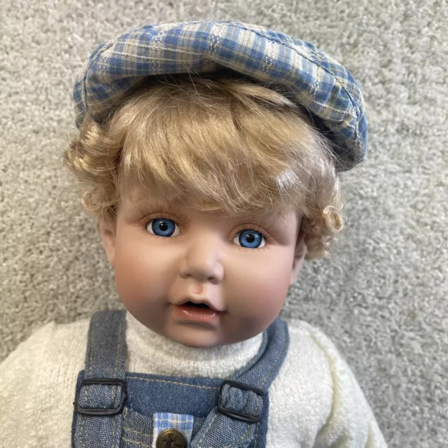 Cathay Depot Collection 21” Porcelain Boy Doll Collectible Richard COA