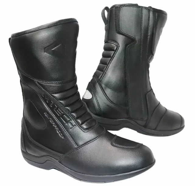 MTECH Motorbike Touring Boots Motorbike Leather waterproof Touring Boots Shoes
