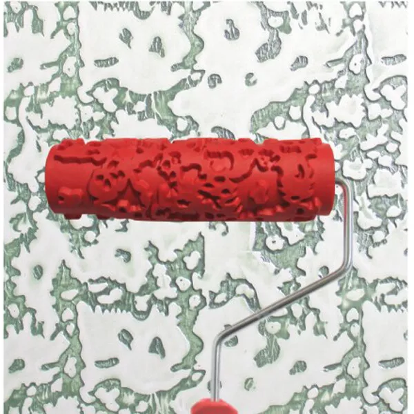 7-Zoll Gummi Malerrollen Farbrollen Strukturwalze Strukturrolle für Paint 5