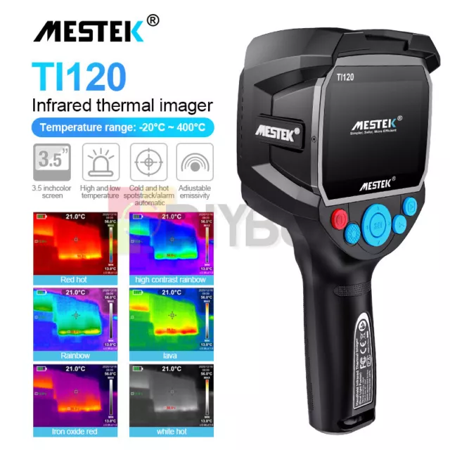 Ti20 Thermal Imaging Camera 320x240 IR Resolution 3.5" Color Screen w/ 8G SD