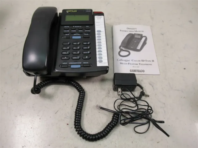 CORTELCO 273000-TP2-27E FEATURE Line Power Caller ID Phone (Black