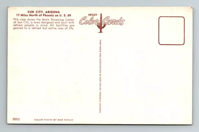 Sun City AZ-Arizona, Greenway Drug Store, Advertising c1960 Vintage Postcard 2