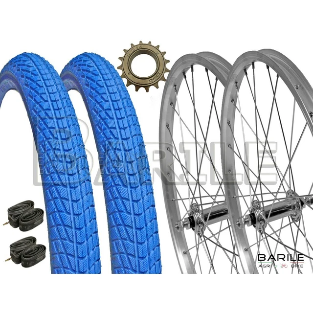 Ruota / Cerchio Anteriore + Posteriore Bici Epoca Graziella 16" X 1.75 - Foto 4