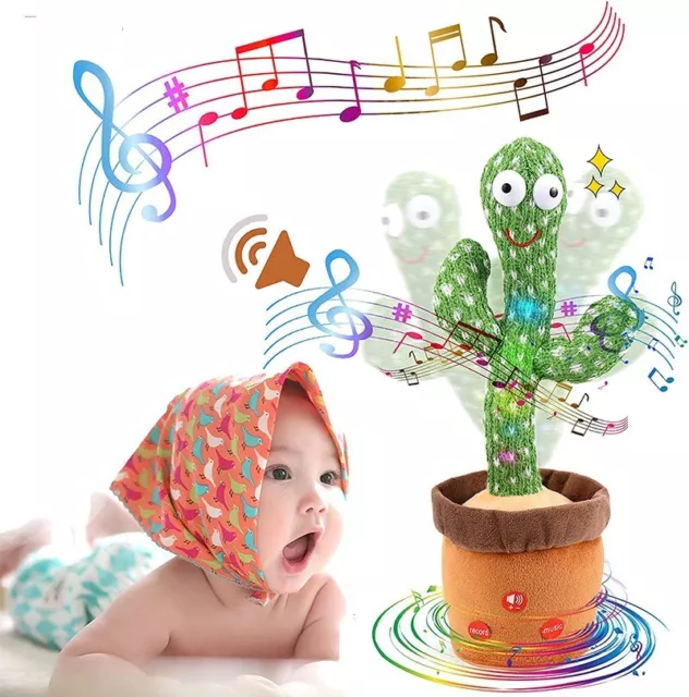 Cactus toys learning to talk singing dancing swinging plush doll baby