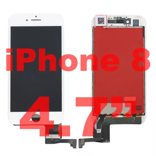 █ WHITE NEW iPhone 8 4.7" Front LCD Replacement Glass Screen Digitizer Assembly