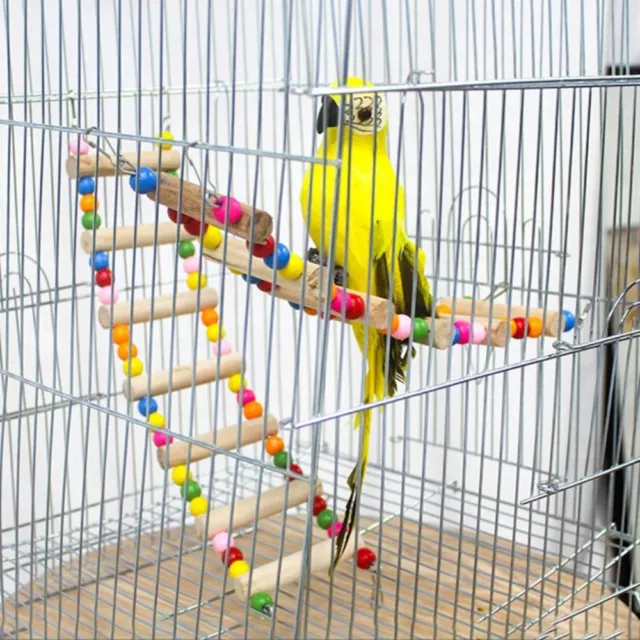 Jaula para pájaros colgantes de perca escalera juguetes periquito periquito periquito hamaca✔