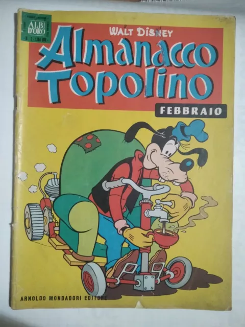 Walt Disney - Almanacco Topolino N.2 - Febbraio 1962 - Ed. Mondadori