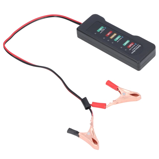 Tester batteria 12 V protezione inversa buona conducibilità elettrica