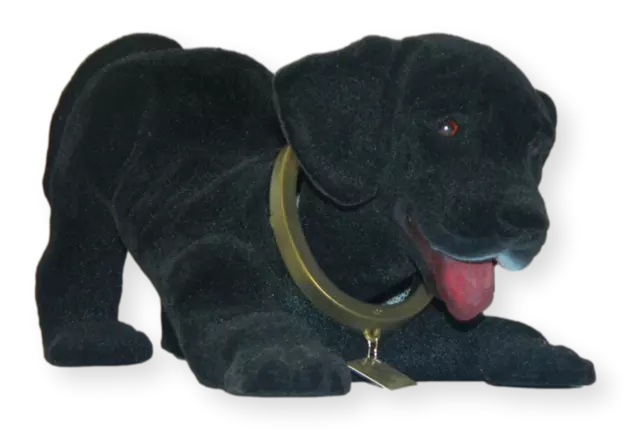 Wackel Figur Hund Labrador schwarz Wackelfigur H 13 cm groß Dekofigur Wackelkopf