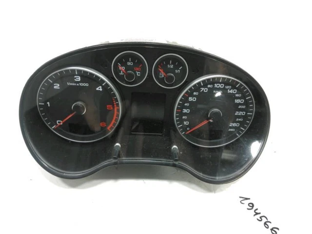 Planche De Bord Complète Audi A3 2 Sportback Phase 1 - 8P1857003D24A - Gris Clair - Occasion Garantie