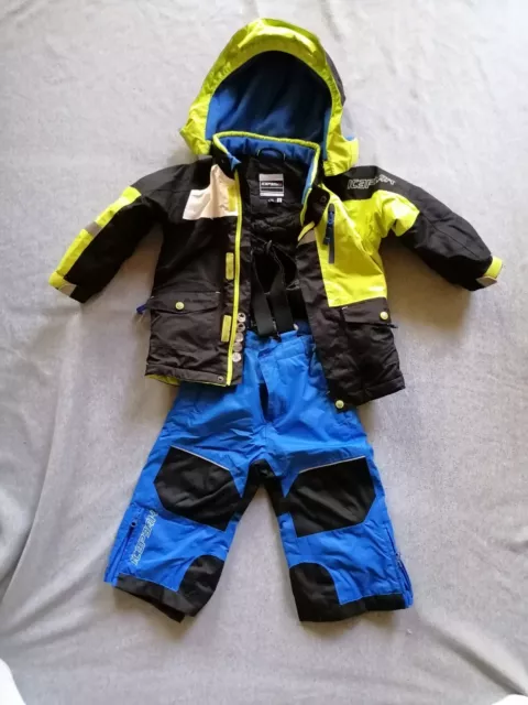 combinaison pantalon + manteau de ski icepeak 2/3ans