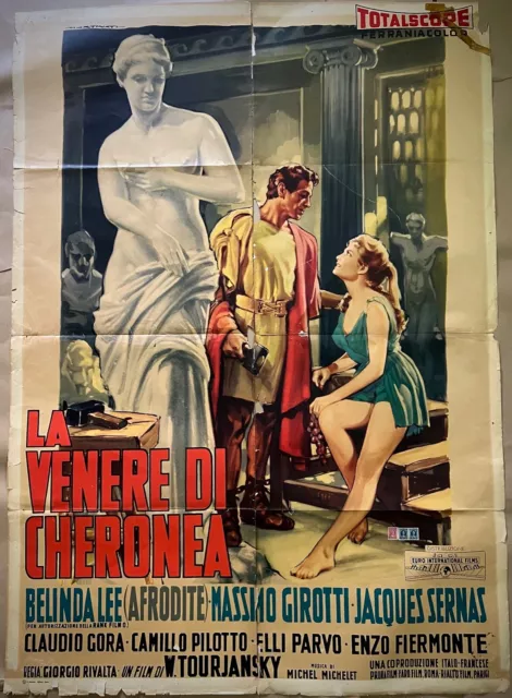 LA VENERE DI CHERONEA-Manifesto affiche originale-Belinda Lee,Sernas,Girotti1957