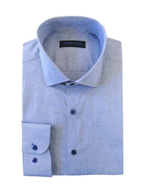 Andrew Fezza Men's Slim Fit Dress Shirt -Available in Many Paterns and Colors