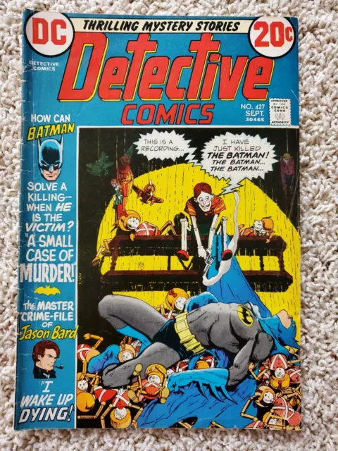 DETECTIVE COMICS #427 (DC Comics 1972) Batman 20 Cent Crime File of Jason Bard