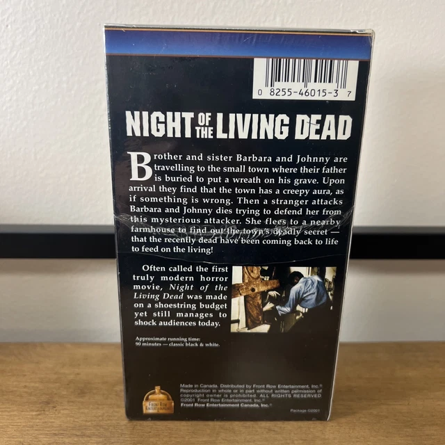 George A Romer NIGHT OF THE Living Dead - George Romero - VHS RARE HORROR 1968 (1990 ...
